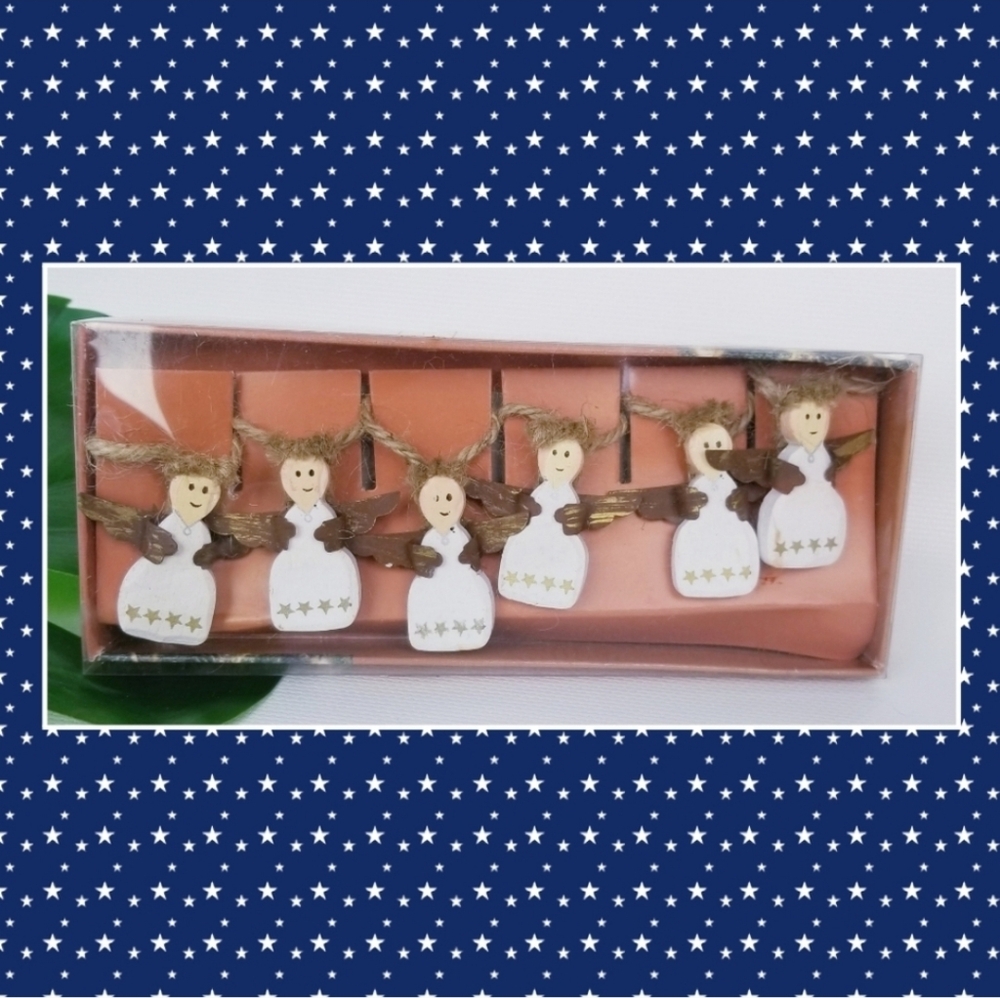 Angel Christmas Tree Ornaments Set of 6